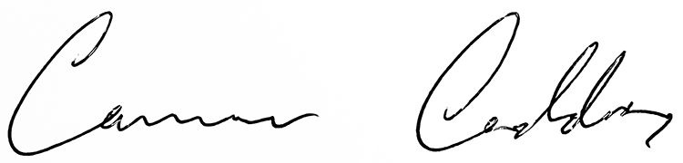 signature of Cameron Geddes