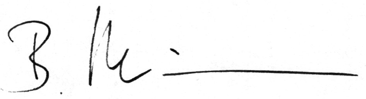 signature of Beate Heinemann