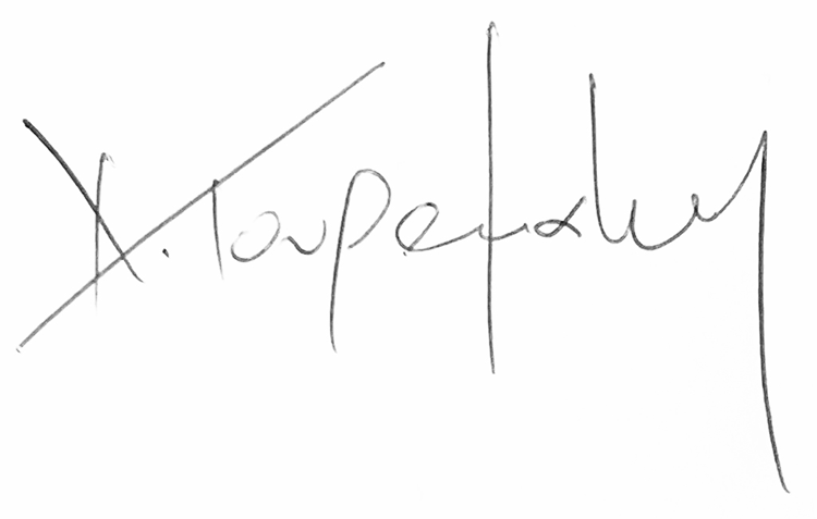 signature of Christos Touramanis